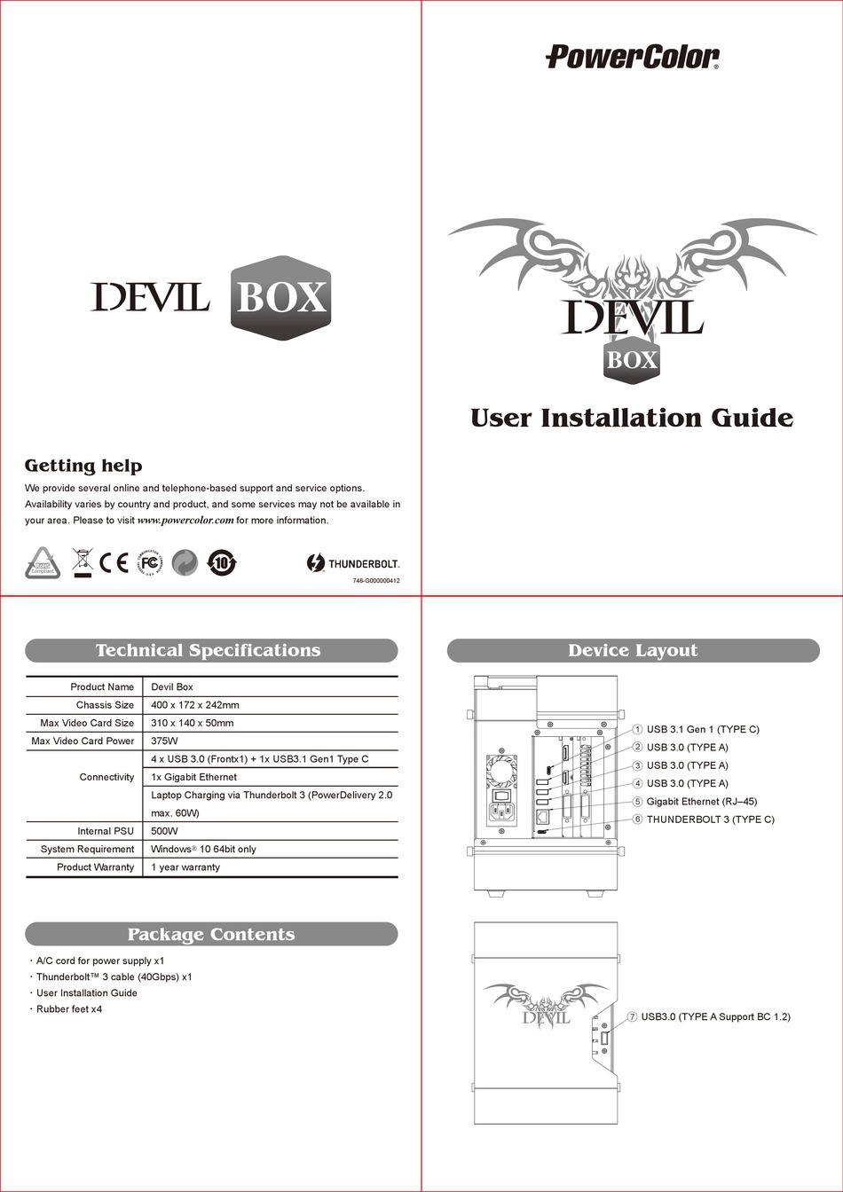 POWERCOLOR DEVIL BOX USER'S INSTALLATION MANUAL Pdf Download ManualsLib