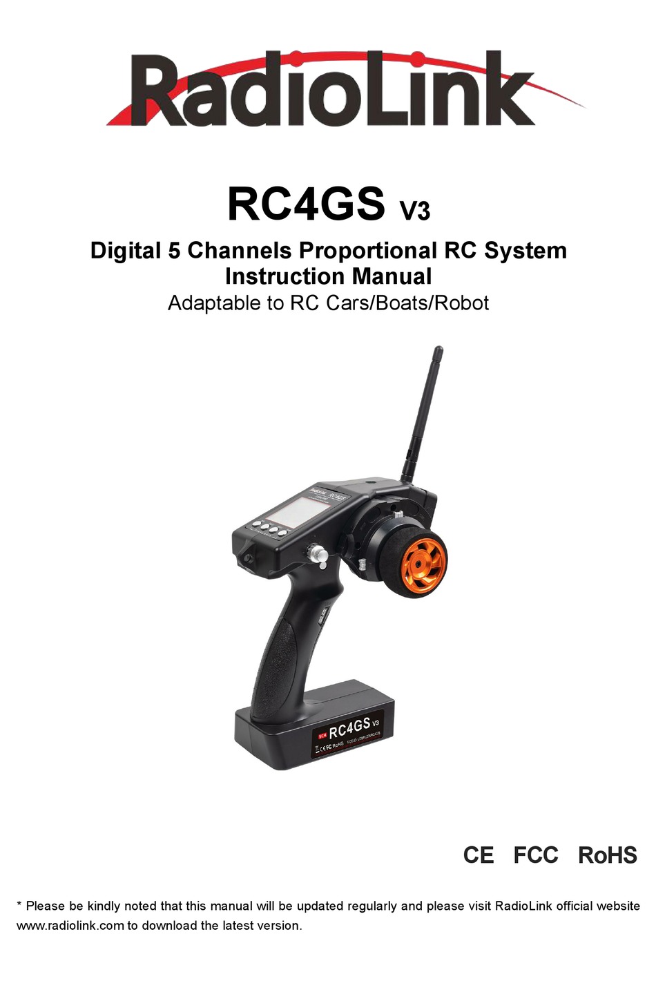 RADIOLINK RC4GS V3 INSTRUCTION MANUAL Pdf Download ManualsLib