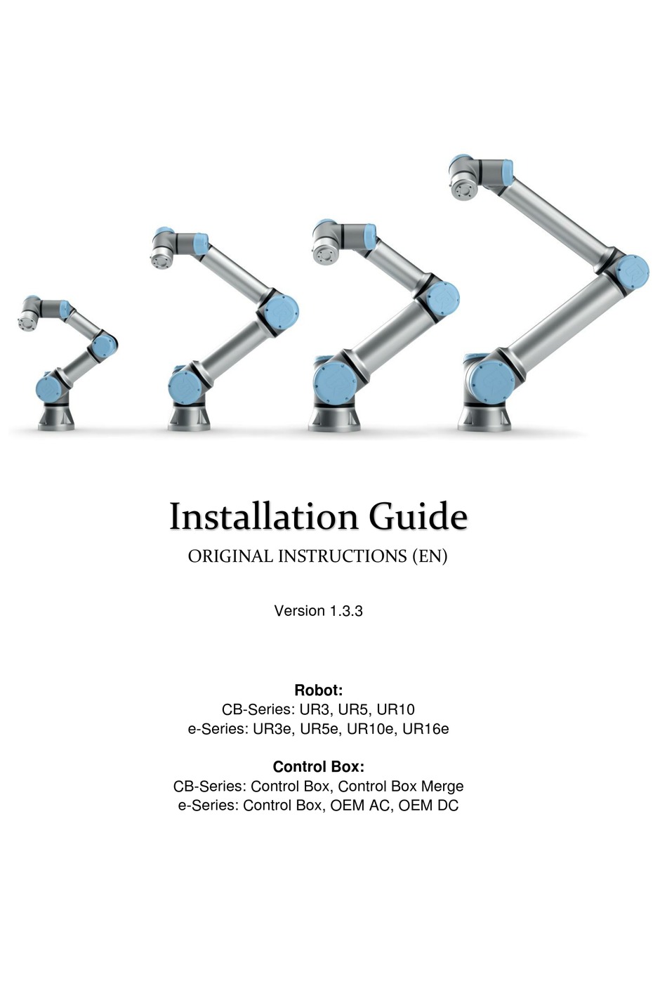UNIVERSAL ROBOTS UR3 INSTALLATION MANUAL Pdf Download ManualsLib