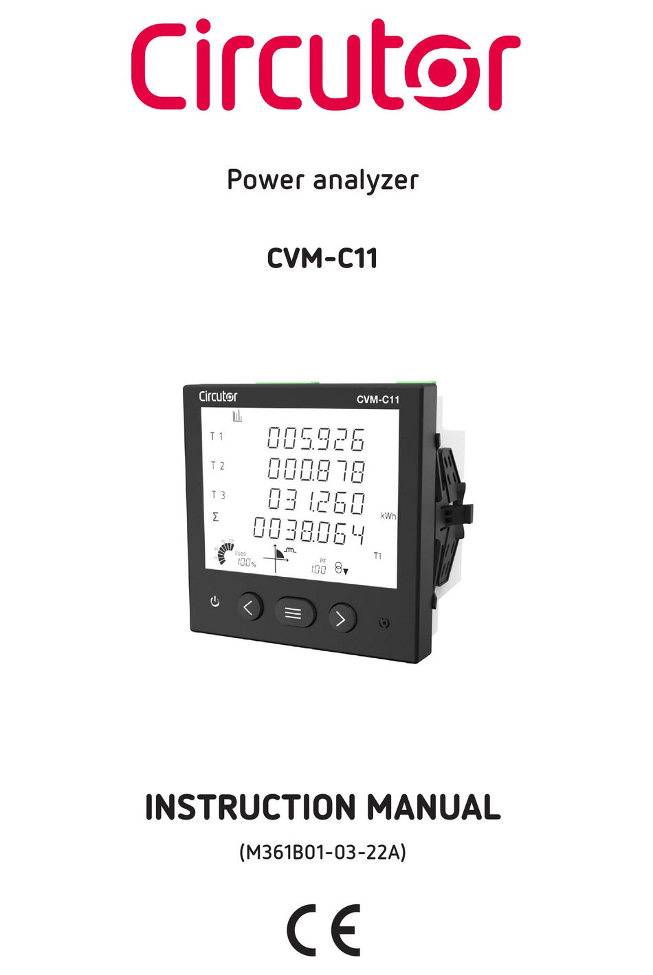 CIRCUTOR CVM-C11 INSTRUCTION MANUAL Pdf Download | ManualsLib