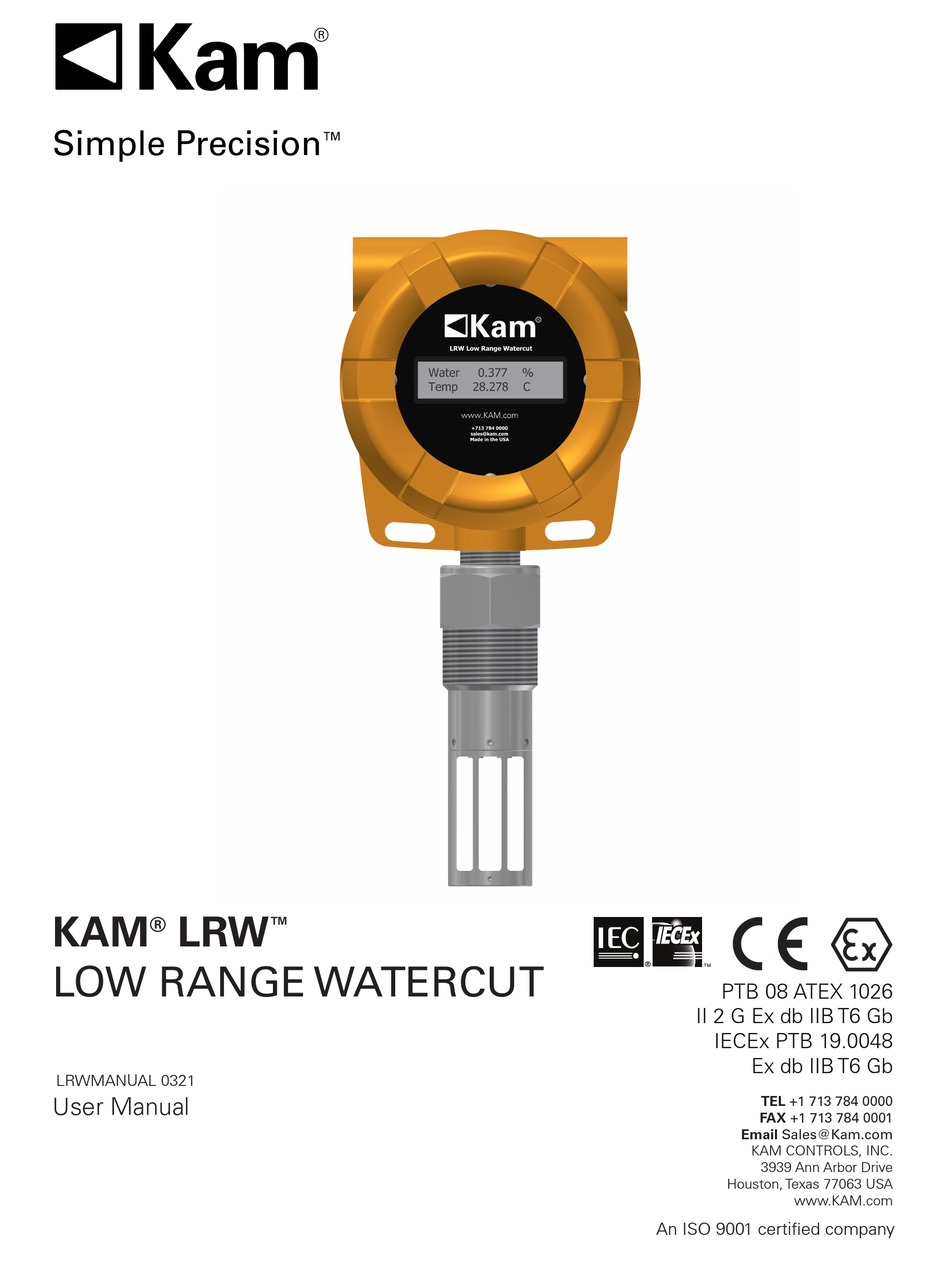 KAM LRW USER MANUAL Pdf Download ManualsLib