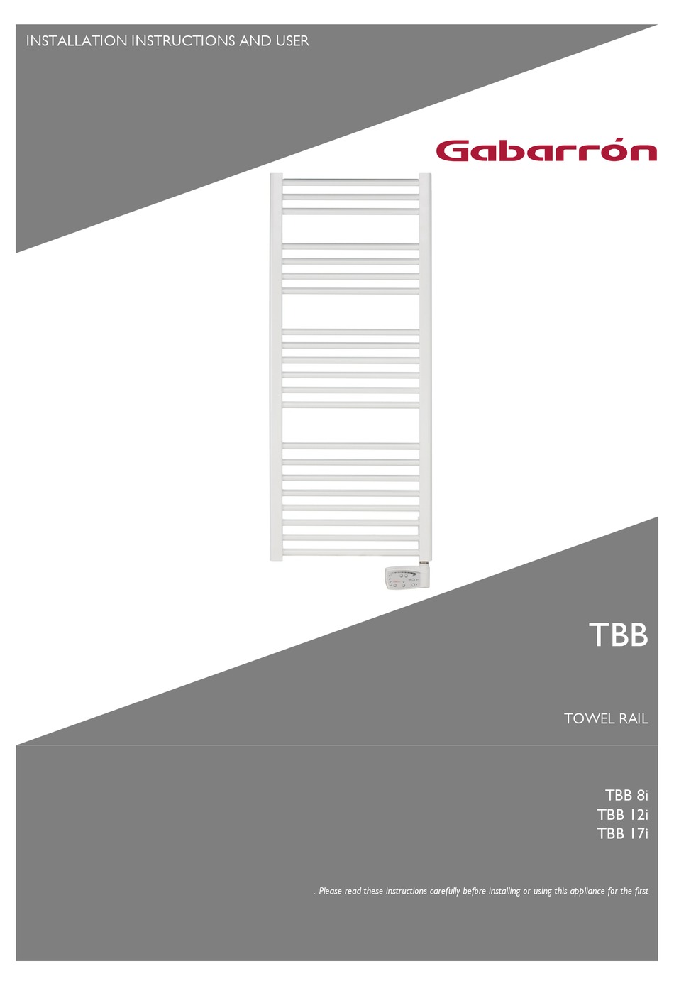 GABARRON TBB 8I INSTALLATION INSTRUCTIONS AND USER MANUAL Pdf Download ManualsLib