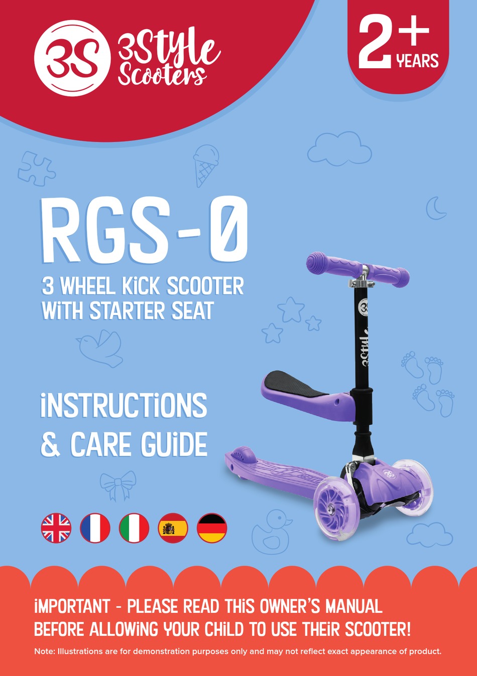 3STYLE SCOOTERS RGS0 INSTRUCTIONS & CARE MANUAL Pdf Download ManualsLib