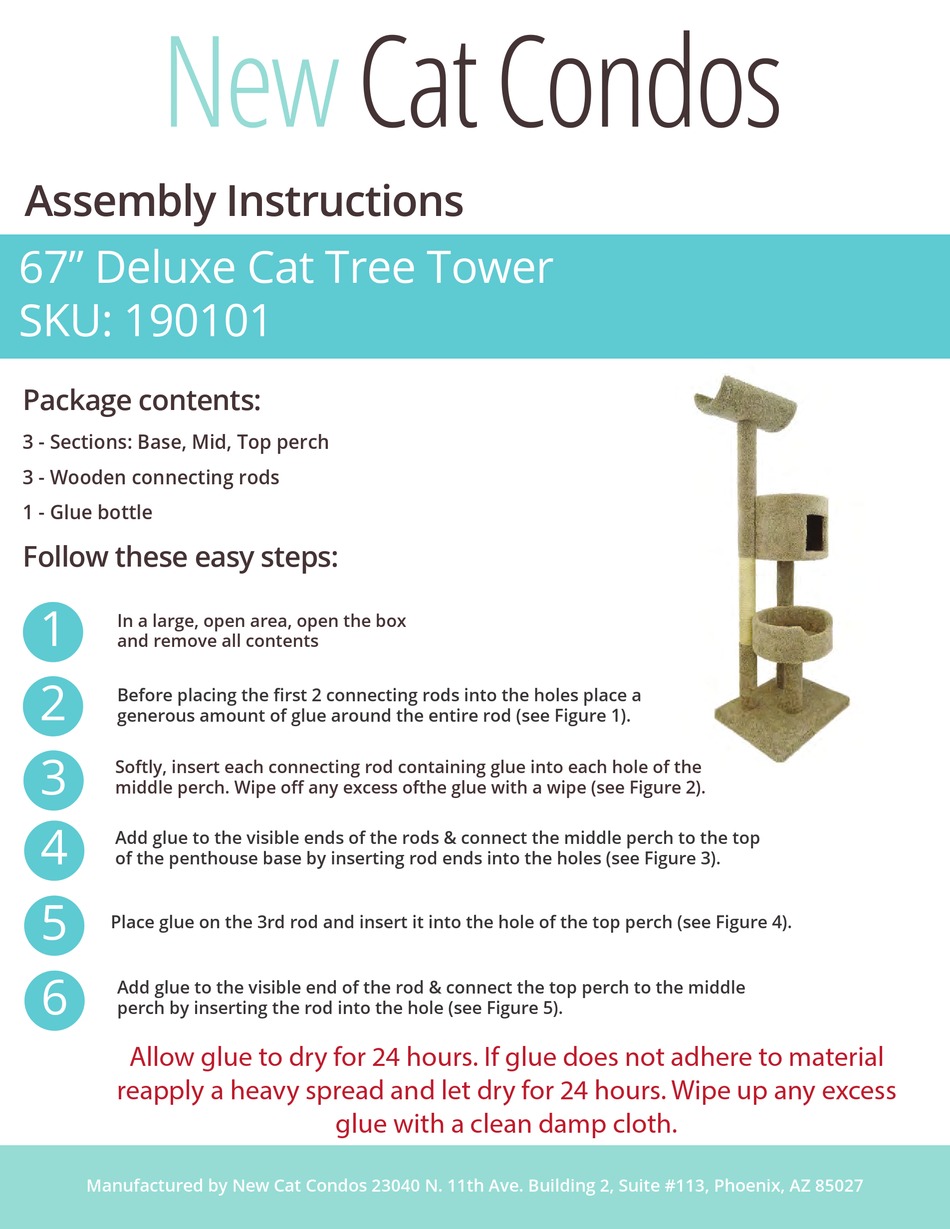 NEW CAT CONDOS 190101 ASSEMBLY INSTRUCTIONS Pdf Download ManualsLib