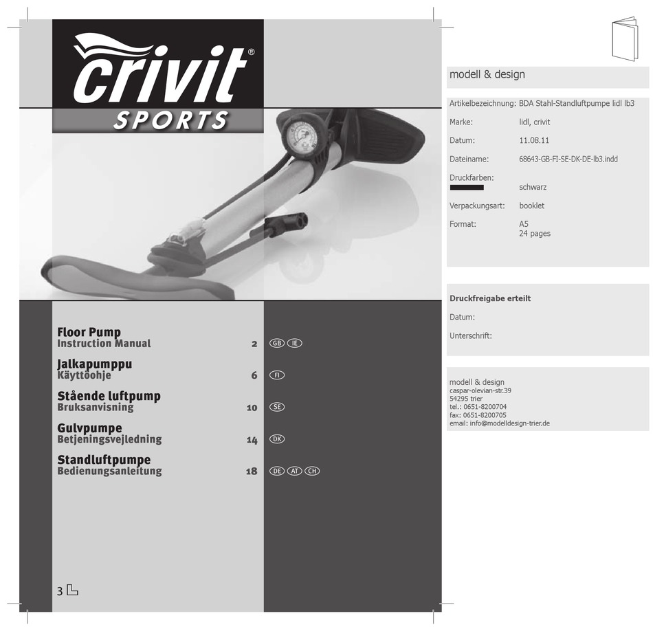 CRIVIT 68643 INSTRUCTION MANUAL Pdf Download ManualsLib