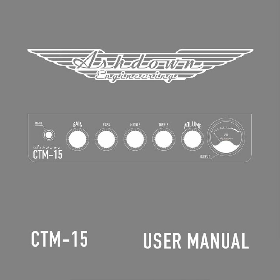 ASHDOWN CTM15 USER MANUAL Pdf Download ManualsLib