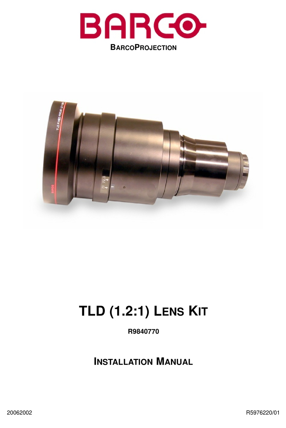 BARCO TLD INSTALLATION MANUAL Pdf Download ManualsLib