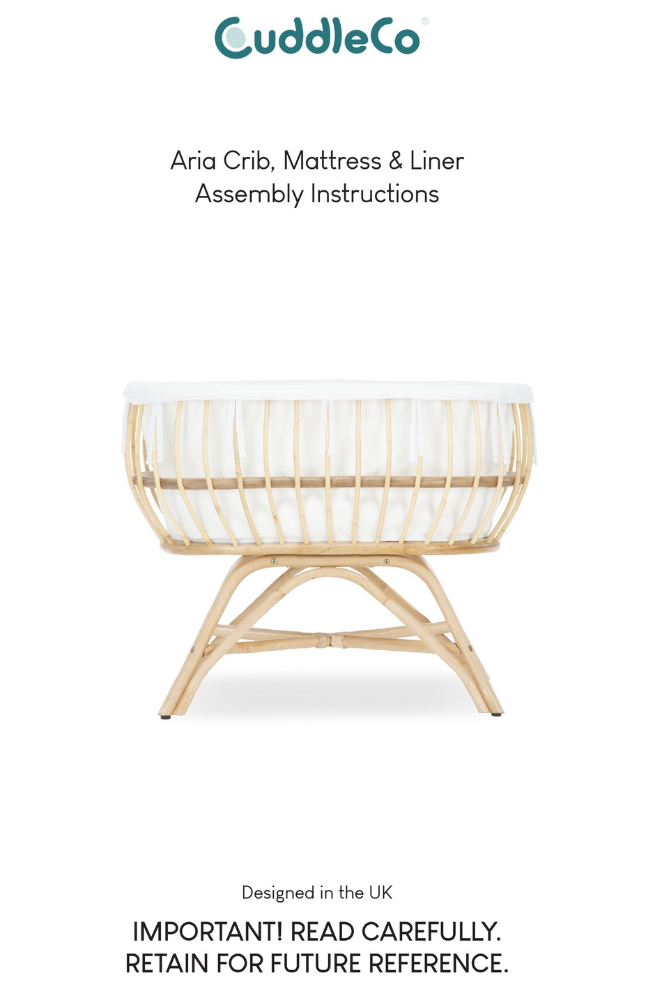 CUDDLECO ARIA CRIB ASSEMBLY INSTRUCTIONS MANUAL Pdf Download ManualsLib
