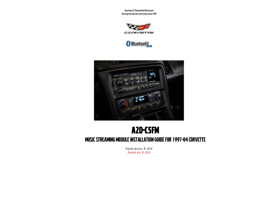 DISCOUNT CAR STEREO A2DC5FM INSTALLATION MANUAL Pdf Download ManualsLib
