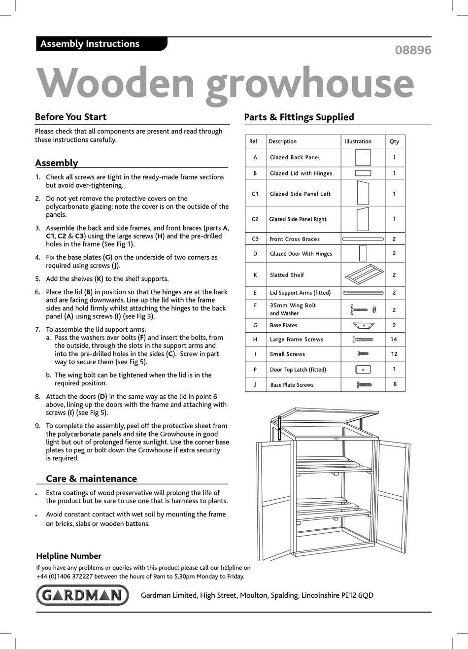 GARDMAN 08896 ASSEMBLY INSTRUCTIONS Pdf Download ManualsLib