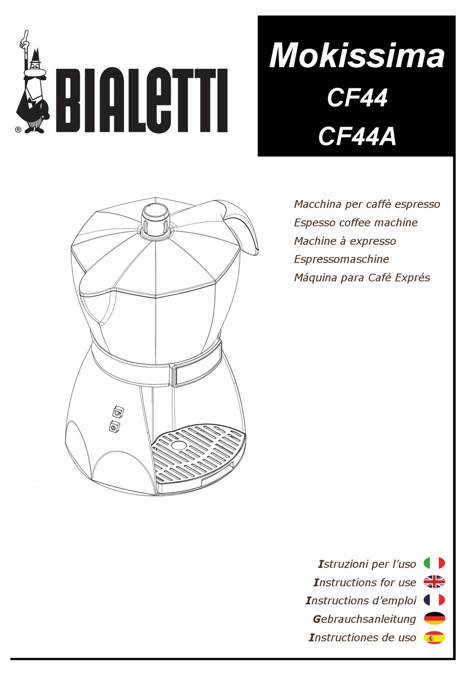 BIALETTI CF44A INSTRUCTIONS FOR USE MANUAL Pdf Download ManualsLib