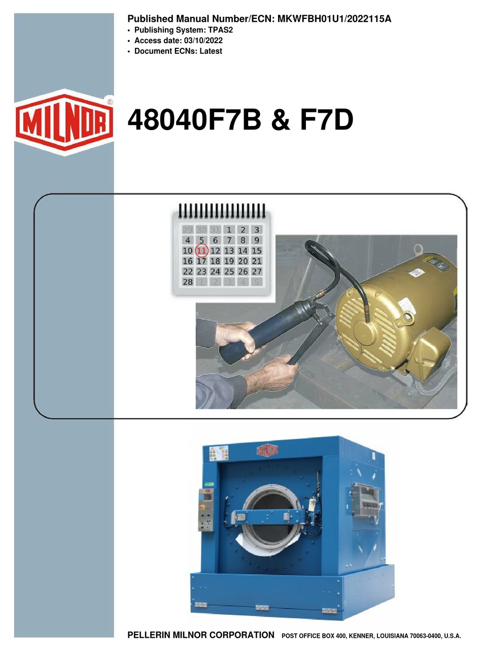 MILNOR 48040F7B MANUAL Pdf Download ManualsLib