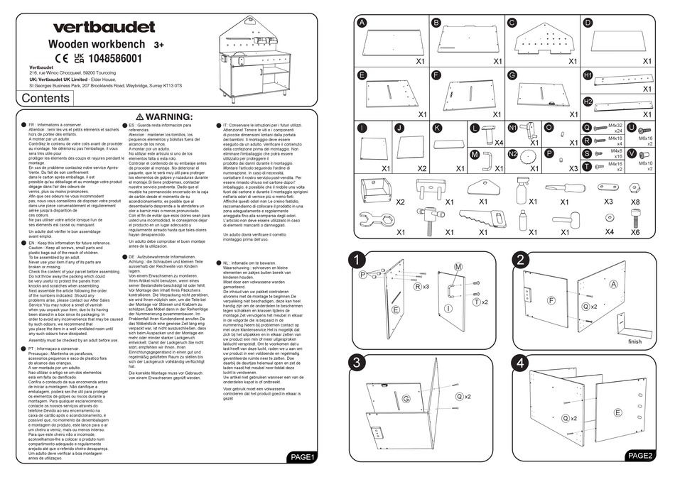 vertbaudet-1048586001-assembly-instructions-pdf-download-manualslib