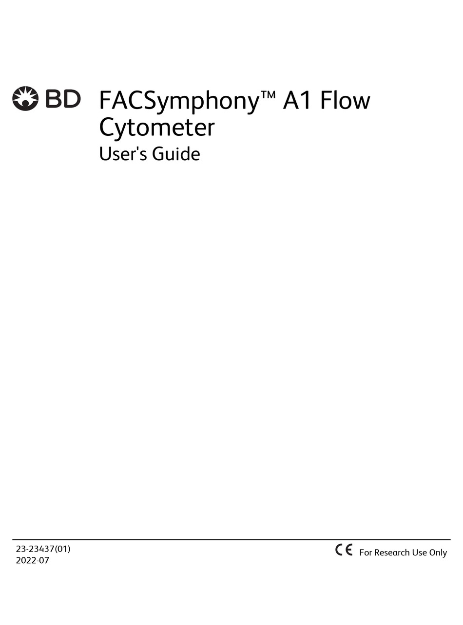 BD FACSYMPHONY A1 FLOW USER MANUAL Pdf Download ManualsLib