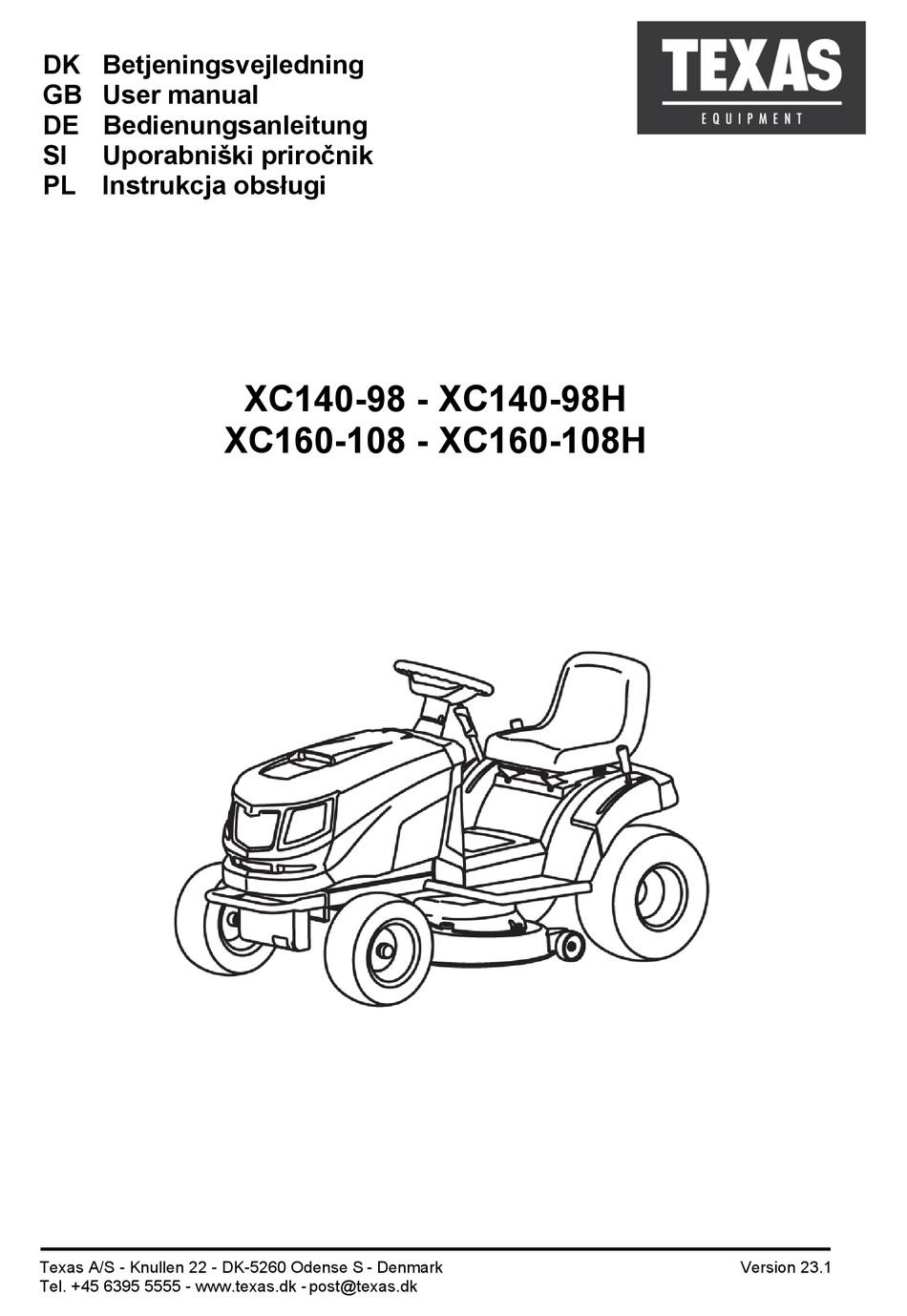 TEXAS EQUIPMENT XC160108 USER MANUAL Pdf Download ManualsLib