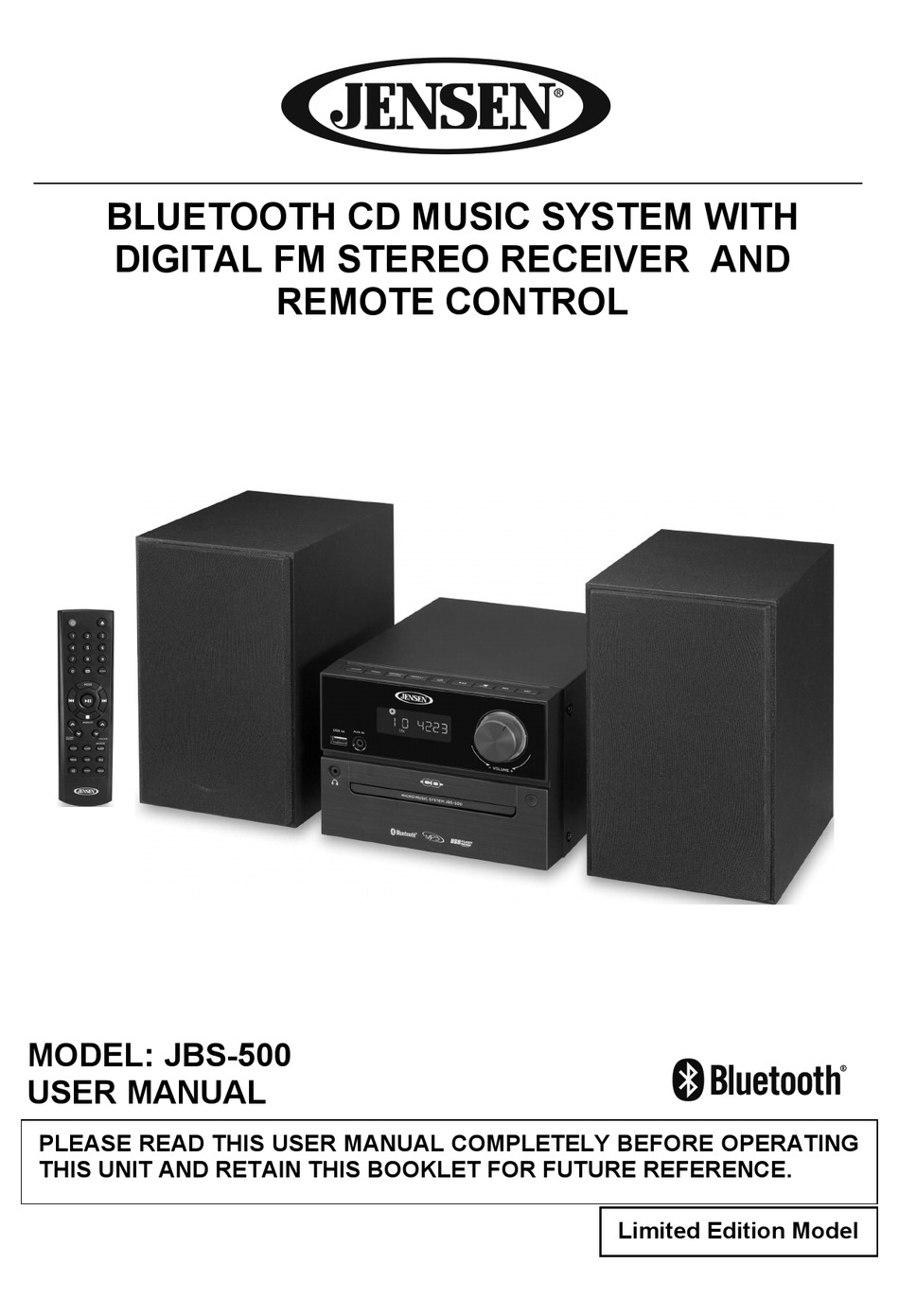 JENSEN JBS500 USER MANUAL Pdf Download ManualsLib