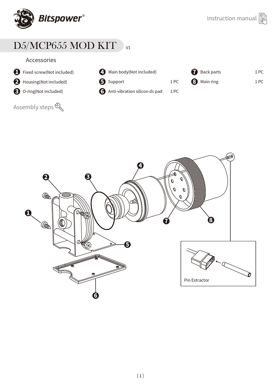 BITSPOWER D5/MCP655 MOD KIT INSTRUCTION MANUAL Pdf Download ManualsLib