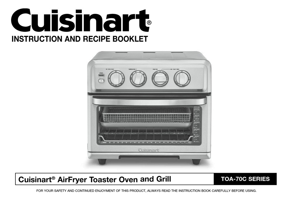 CUISINART TOA70C SERIES INSTRUCTION AND RECIPE BOOKLET Pdf Download