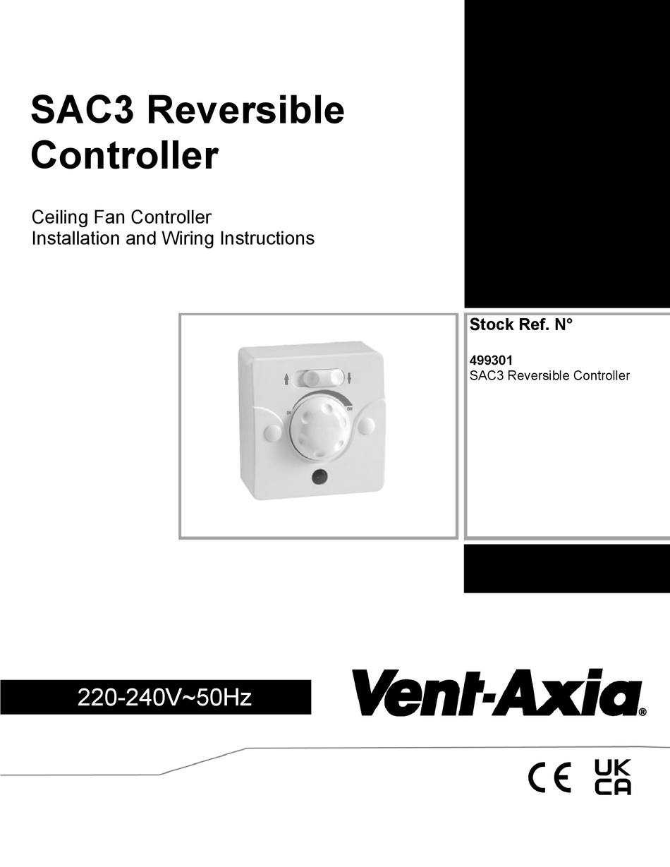 VENTAXIA SAC3 INSTALLATION AND WIRING INSTRUCTIONS Pdf Download