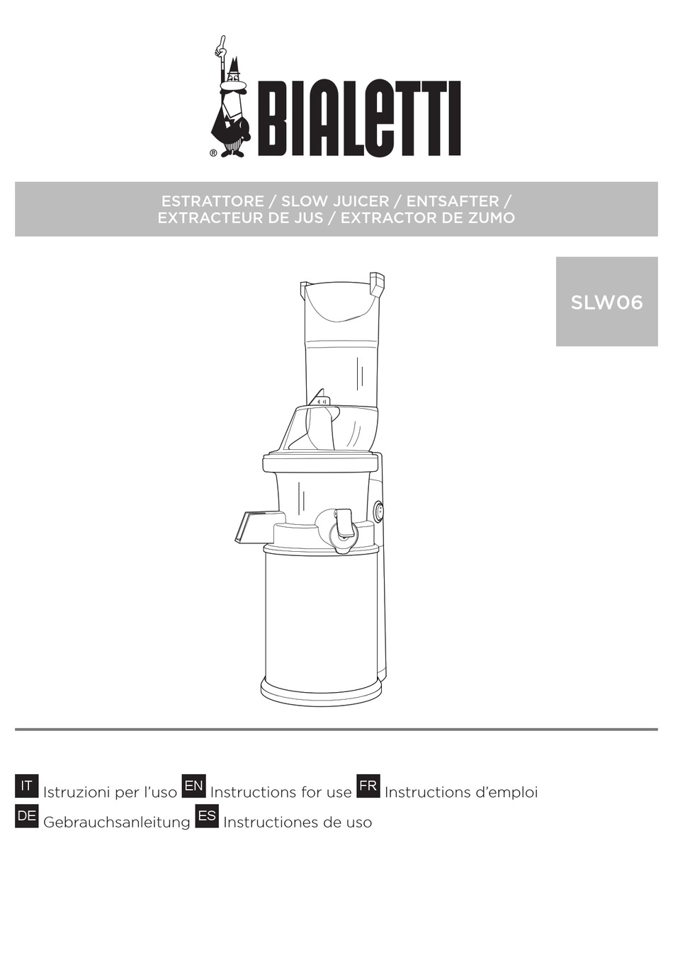 BIALETTI SLW06 INSTRUCTIONS FOR USE MANUAL Pdf Download ManualsLib