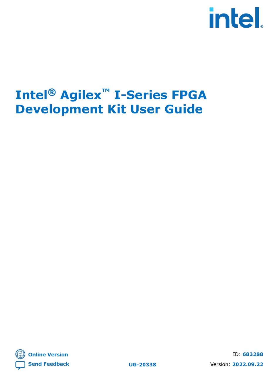 INTEL AGILEX I SERIES USER MANUAL Pdf Download ManualsLib