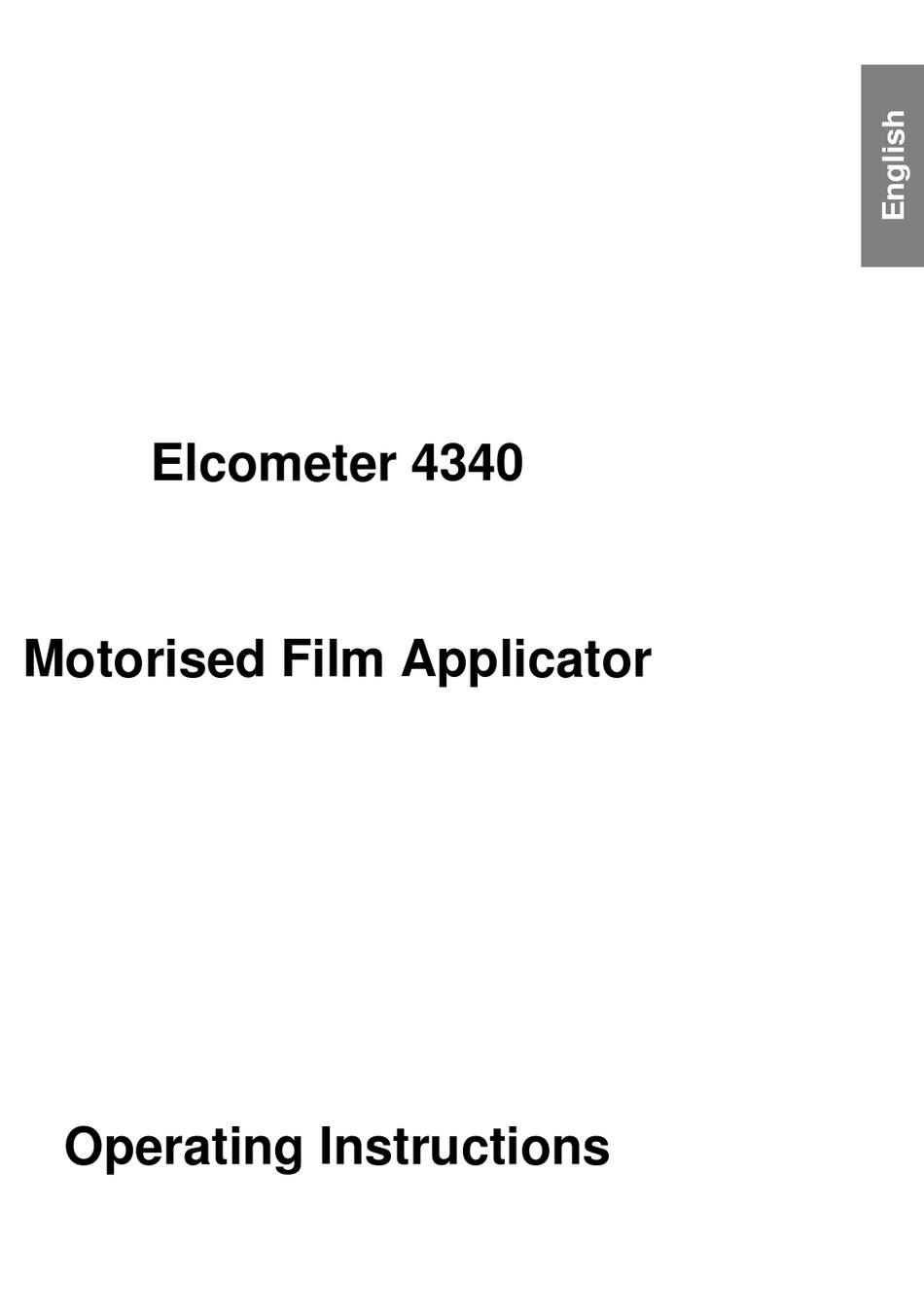 4340 OPERATING INSTRUCTIONS MANUAL Pdf Download ManualsLib