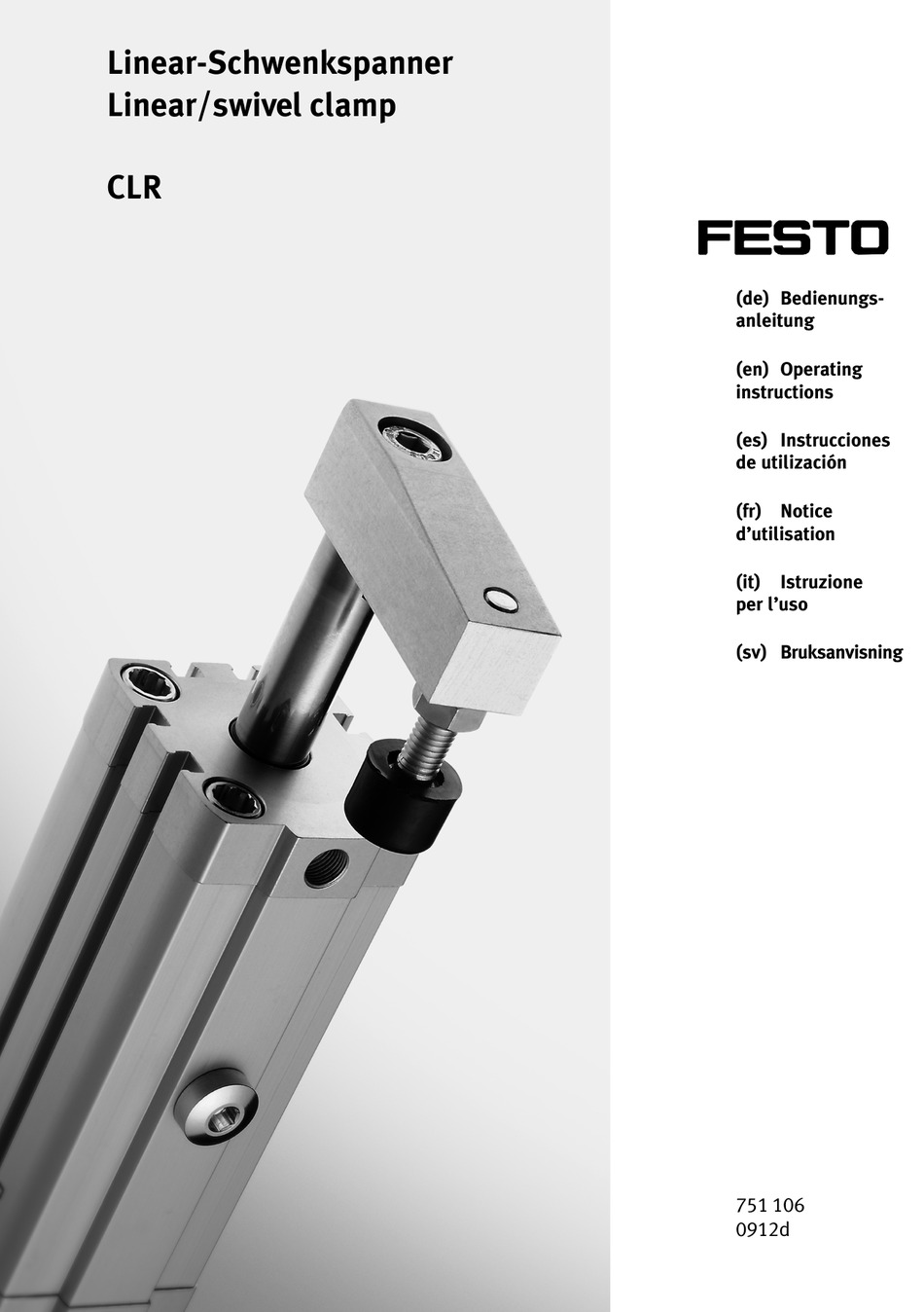 FESTO CLR-12 OPERATING INSTRUCTIONS MANUAL Pdf Download | ManualsLib