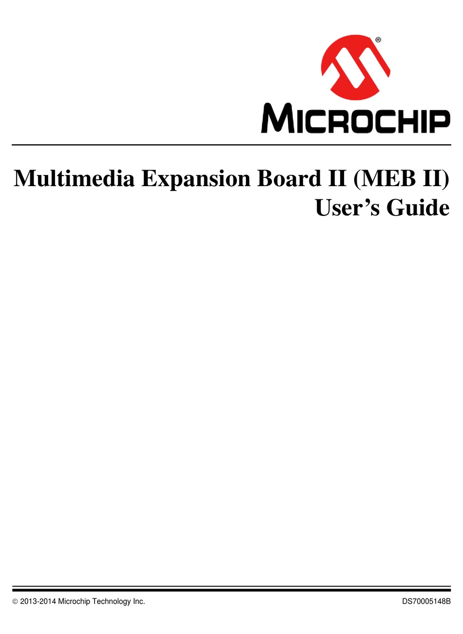 MICROCHIP TECHNOLOGY MULTIMEDIA EXPANSION BOARD II USER MANUAL Pdf