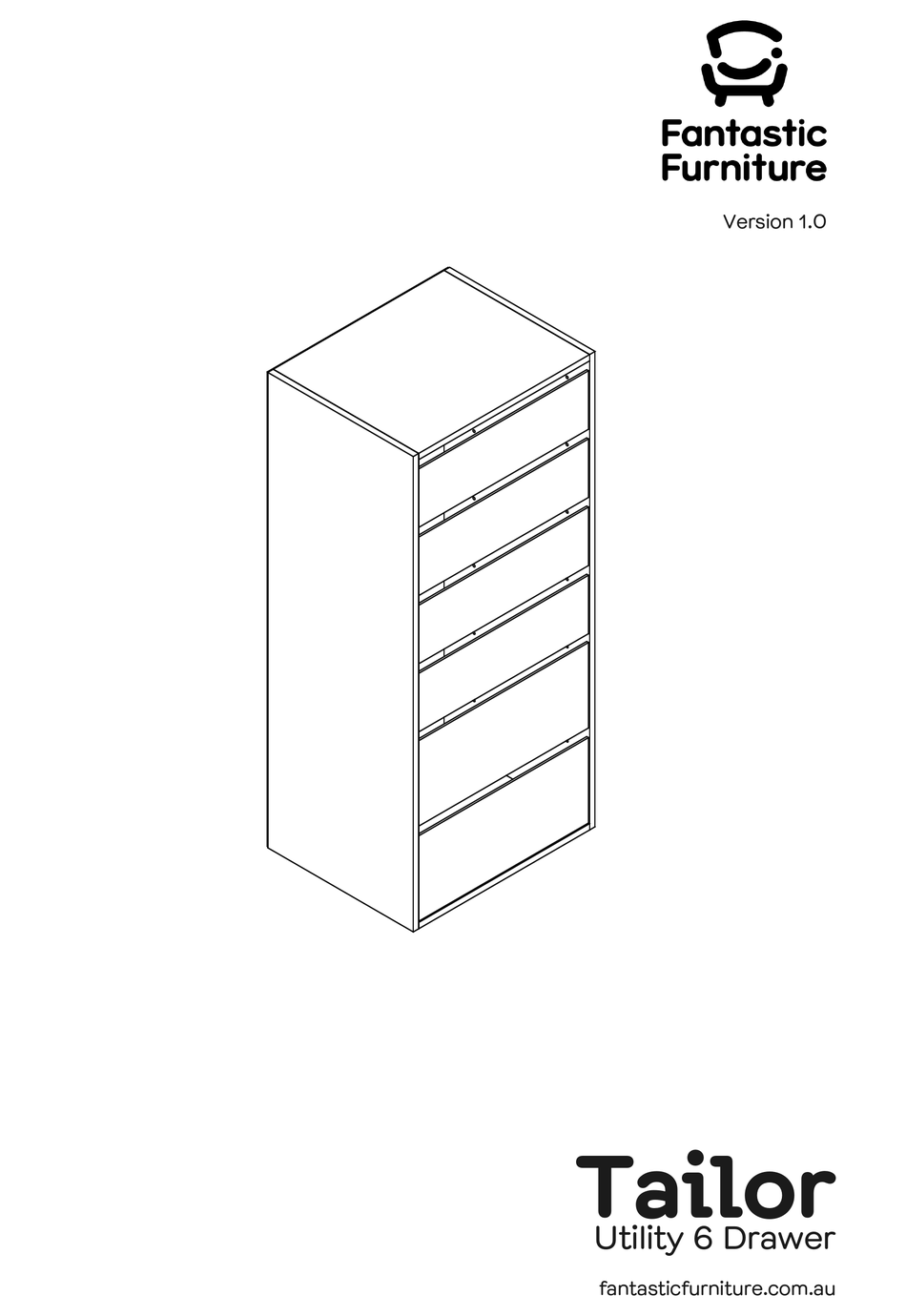 FANTASTIC FURNITURE TAILOR UTILITY 6 DRAWER MANUAL Pdf Download