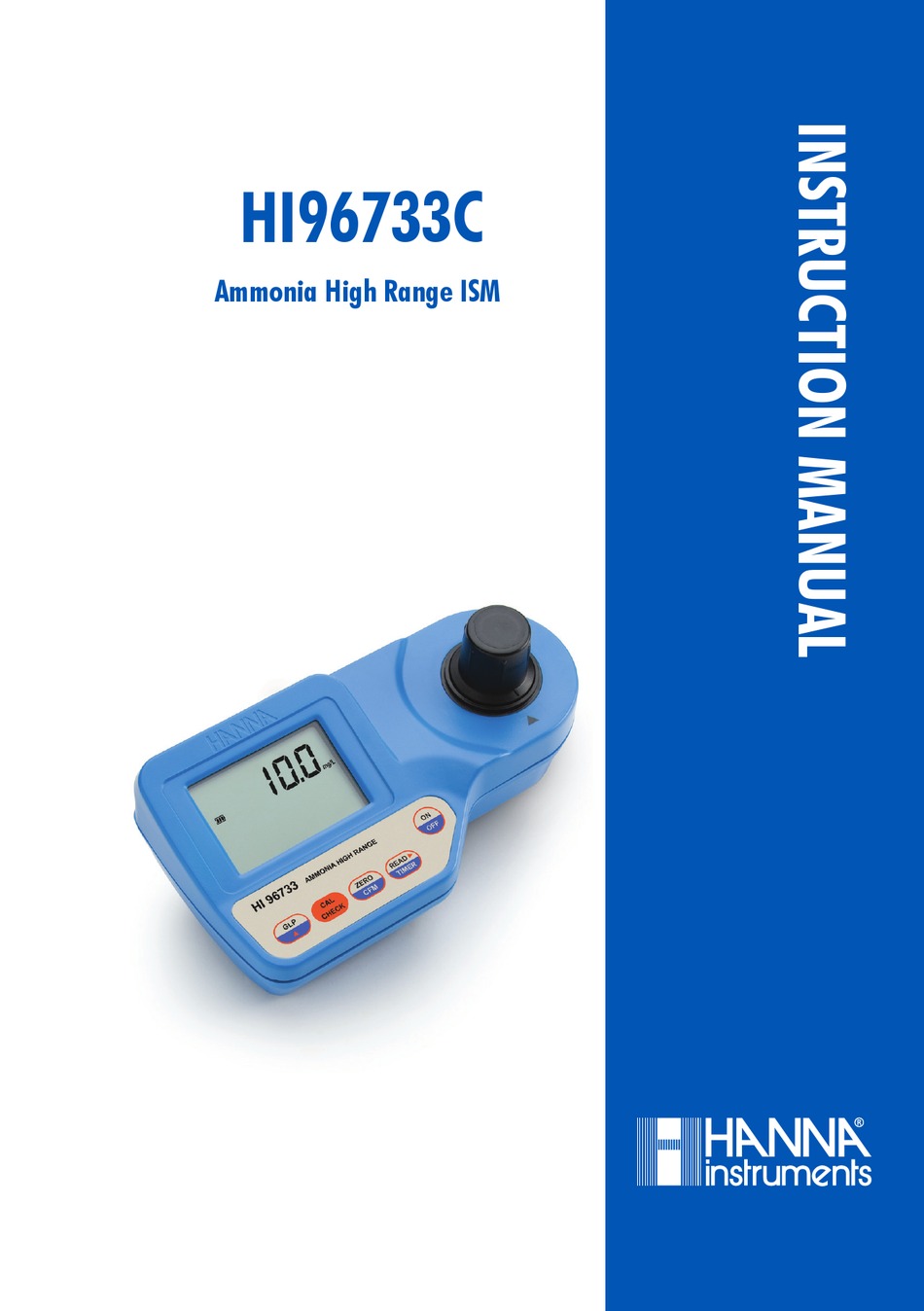 HANNA INSTRUMENTS HI96733C INSTRUCTION MANUAL Pdf Download ManualsLib