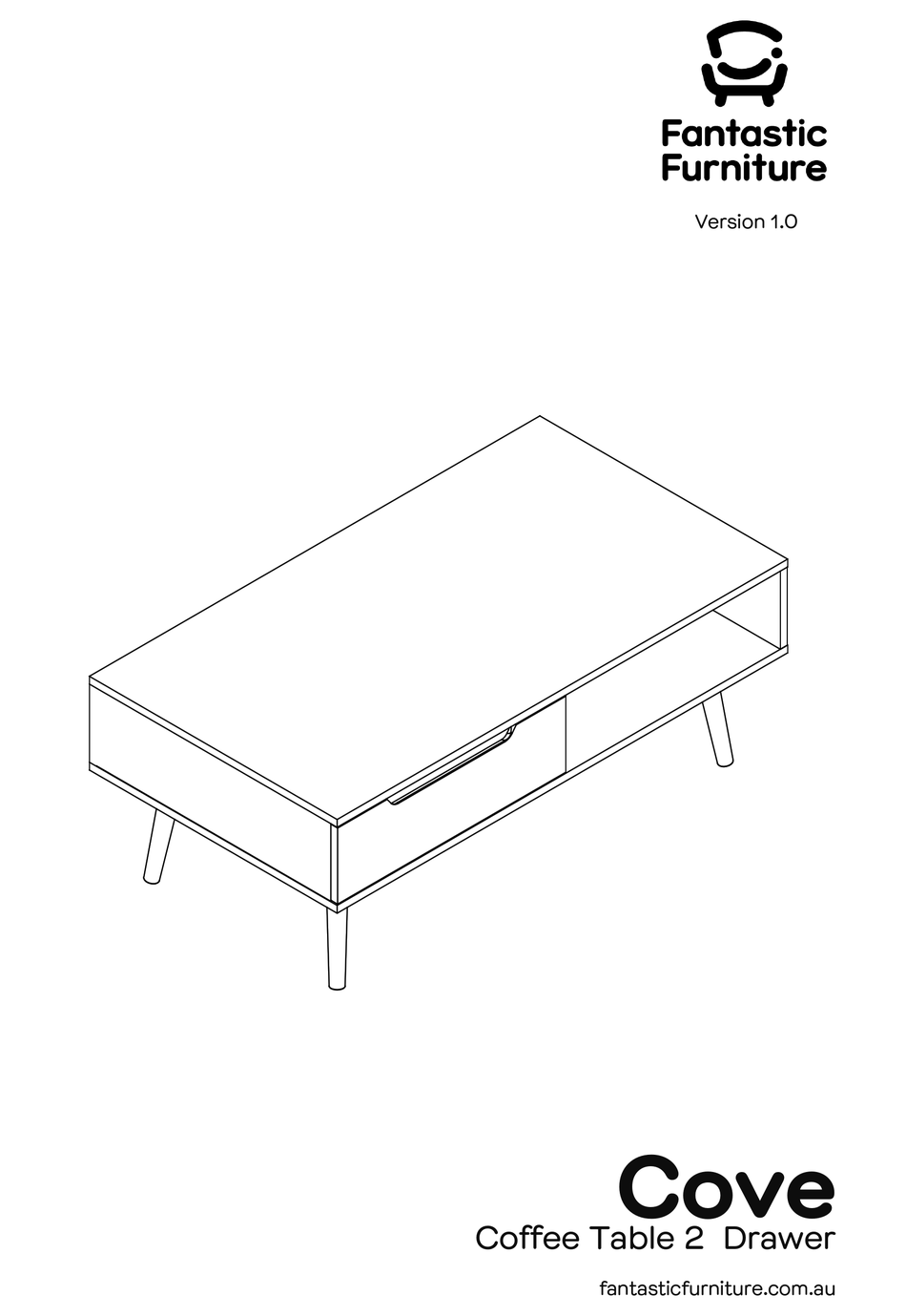 FANTASTIC FURNITURE COVE COFFEE TABLE 2 DRAWER MANUAL Pdf Download