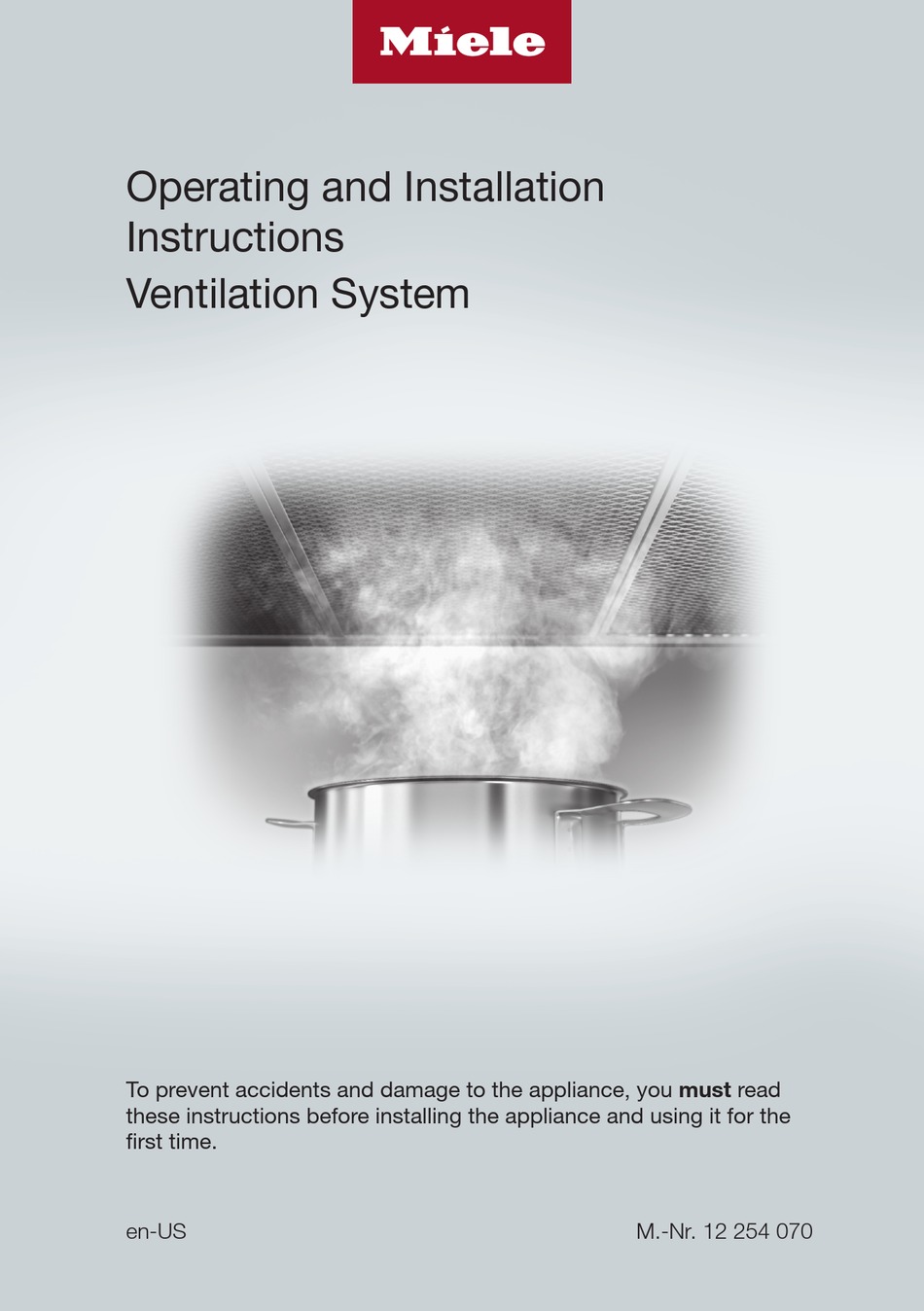 MIELE PUR 98 D OPERATING AND INSTALLATION INSTRUCTIONS Pdf Download