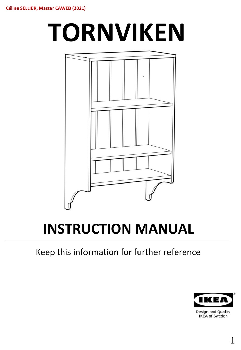 IKEA TORNVIKEN INSTRUCTION MANUAL Pdf Download ManualsLib