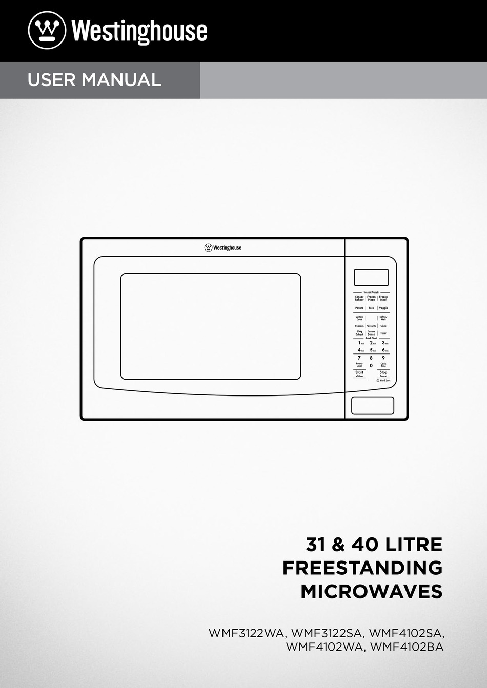 WESTINGHOUSE WMF3122WA USER MANUAL Pdf Download ManualsLib
