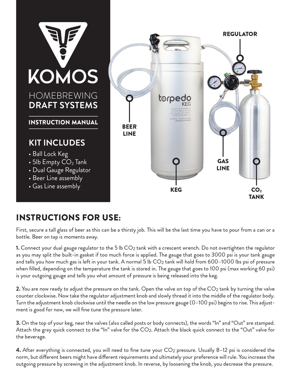 KOMOS TORPEDO KEG INSTRUCTION MANUAL Pdf Download ManualsLib