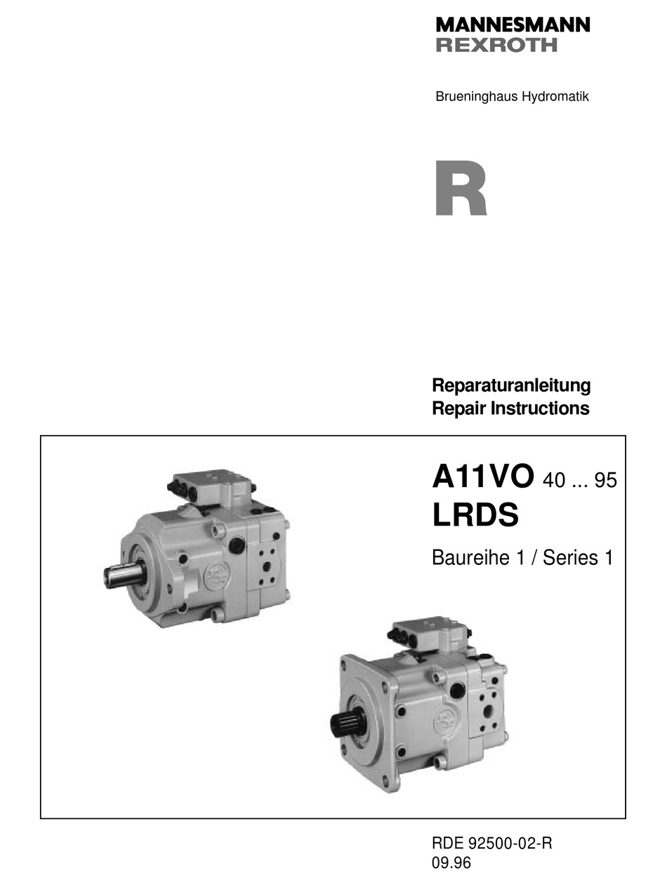 MANNESMANN REXROTH 1 SERIES REPAIR INSTRUCTIONS Pdf Download | ManualsLib