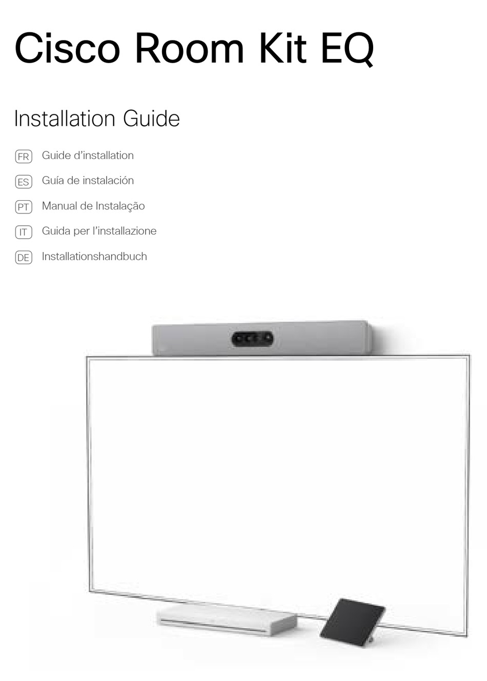 CISCO ROOM KIT EQ INSTALLATION MANUAL Pdf Download ManualsLib