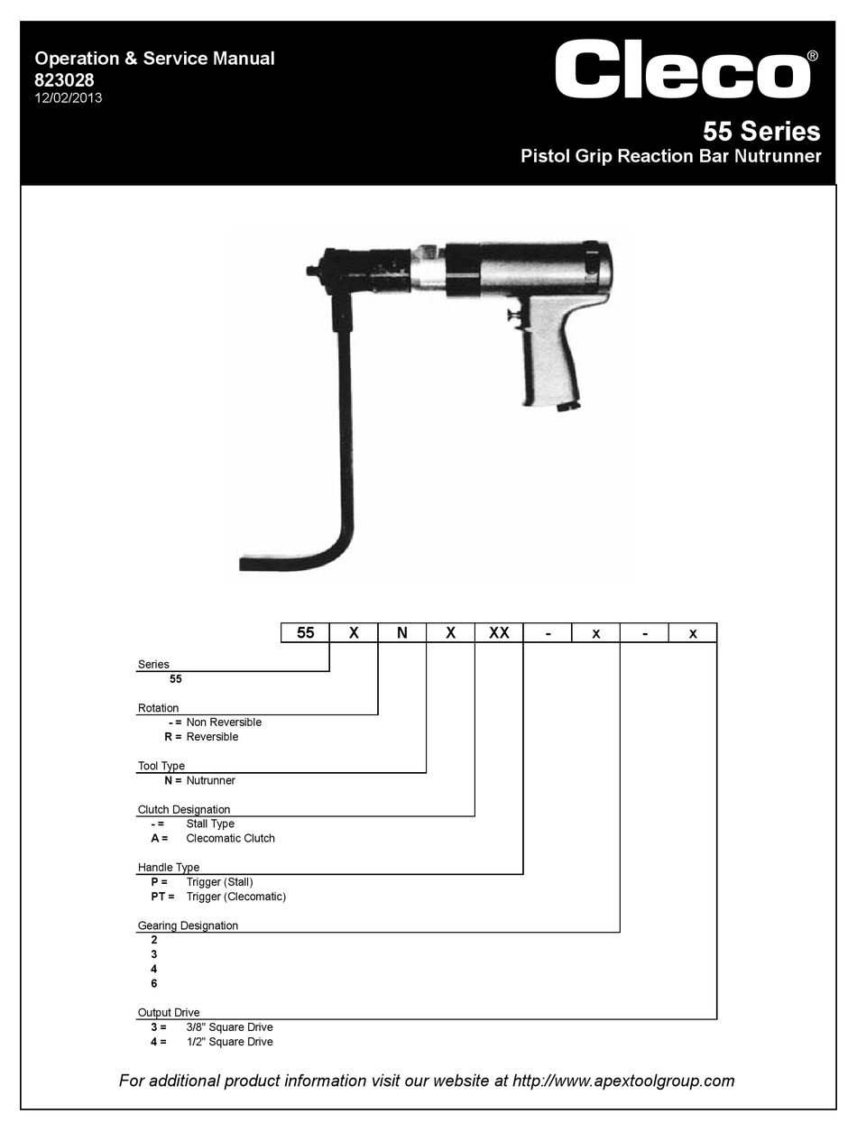CLECO 55 SERIES OPERATION & SERVICE MANUAL Pdf Download ManualsLib
