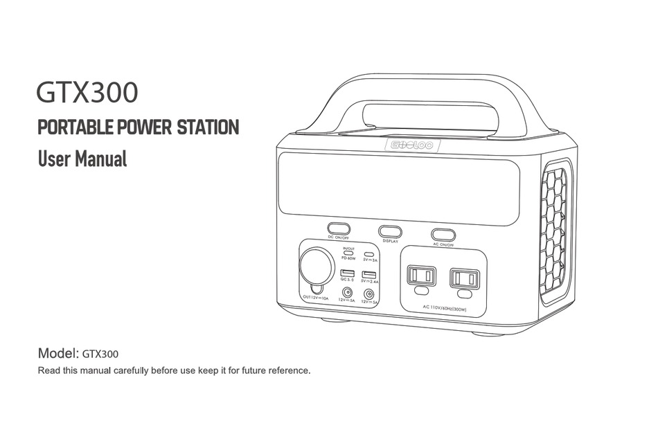 GOOLOO GTX300 USER MANUAL Pdf Download ManualsLib