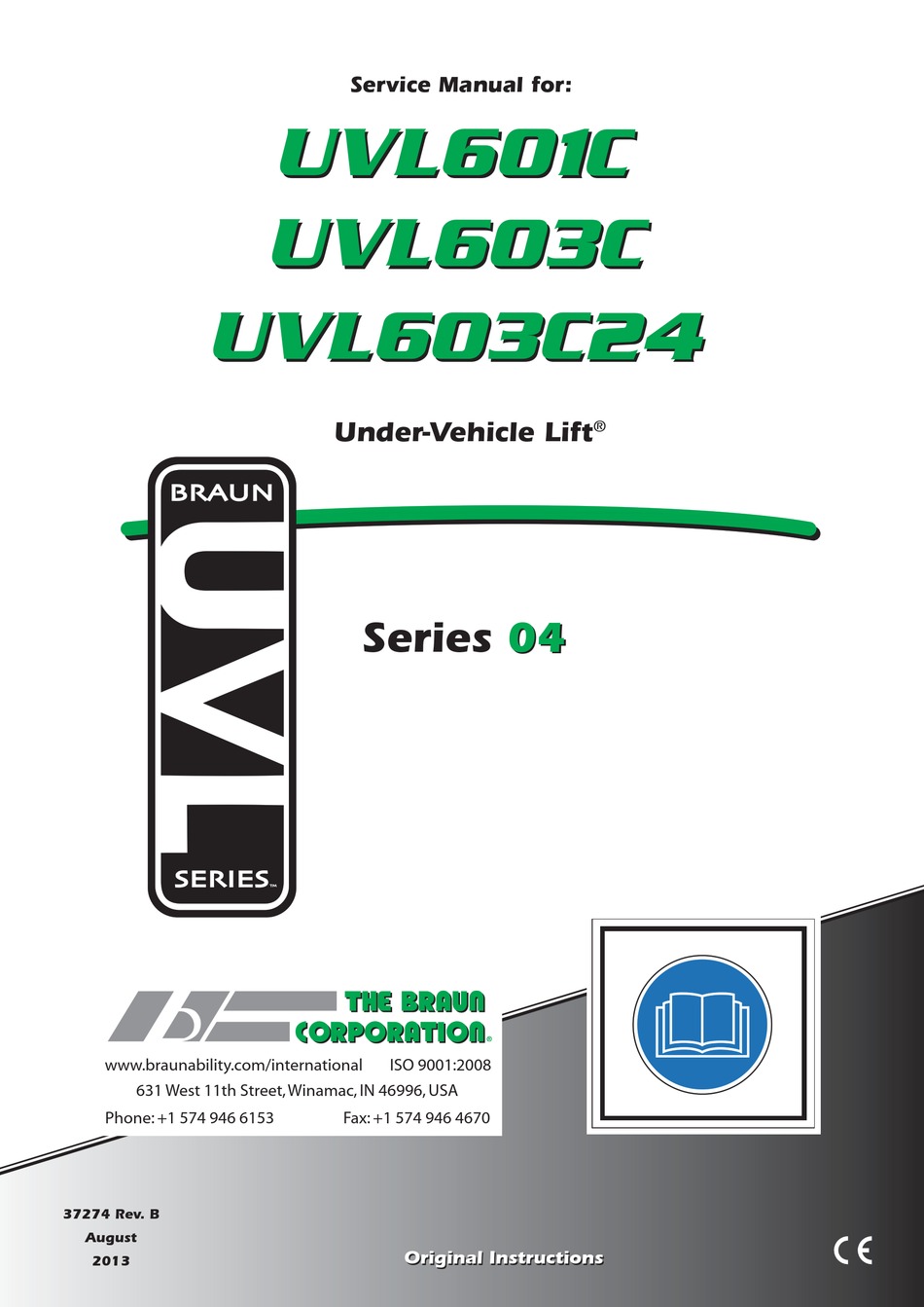 Uvl601C Housing Detail - Braun Corporation Under-Vehicle Lift 04 Series  Service Manual [Page 35]