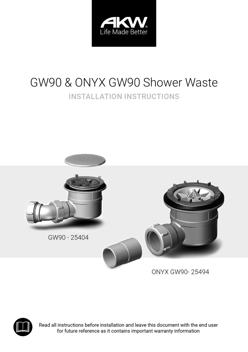 AKW GW90 INSTALLATION INSTRUCTIONS Pdf Download ManualsLib
