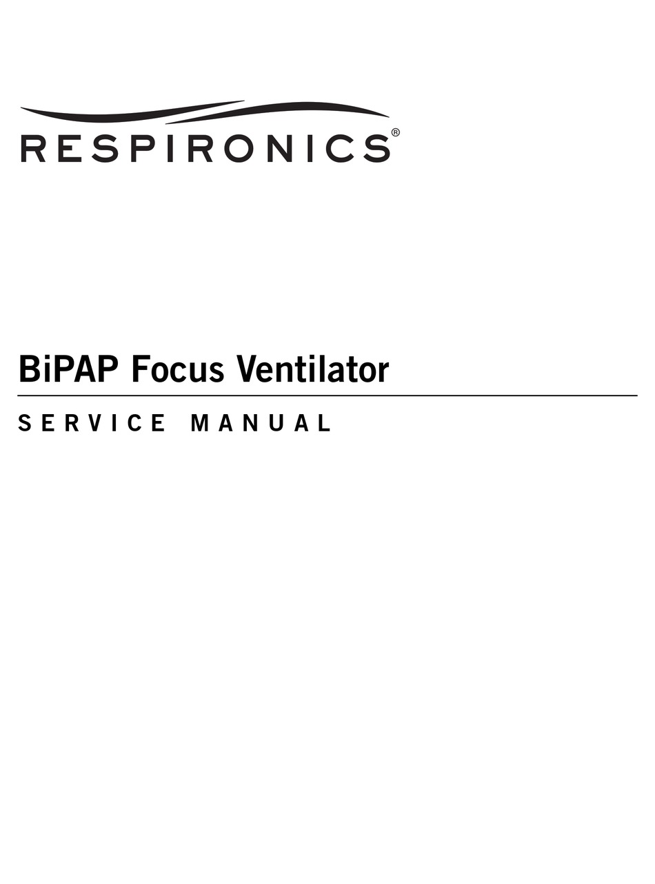 Respironics Bipap Service Manual Pdf Download Manualslib