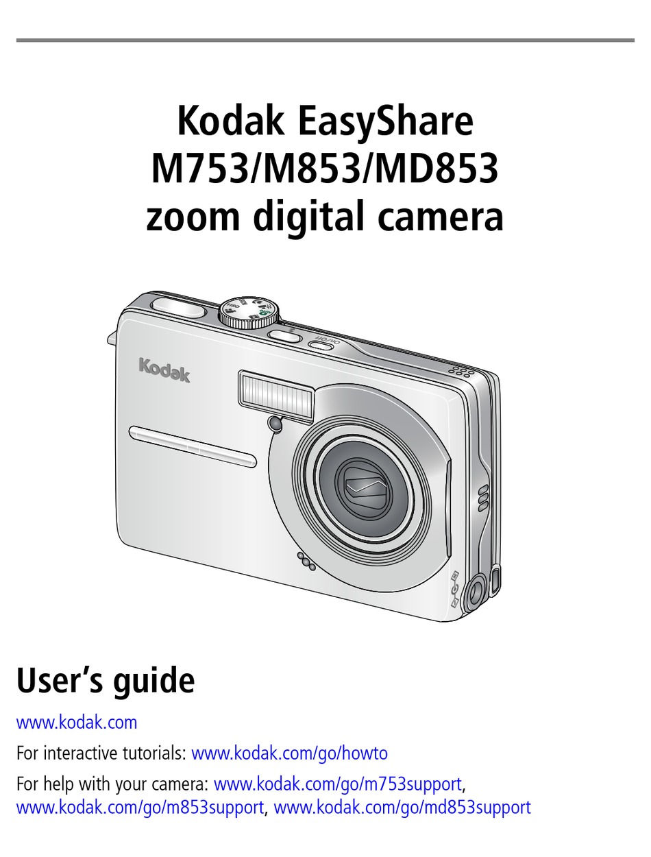 KODAK EASYSHARE MD753 USER MANUAL Pdf Download | ManualsLib