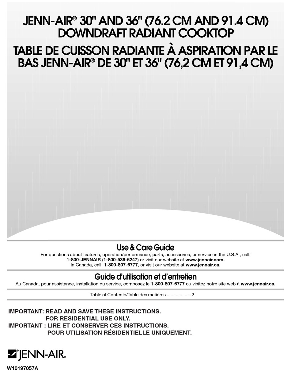 JENNAIR JED4430WB USE & CARE MANUAL Pdf Download ManualsLib