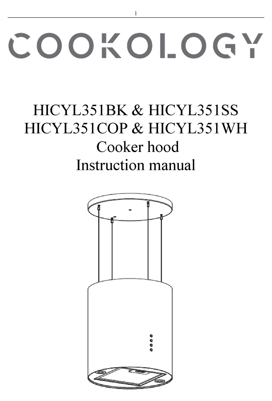 COOKOLOGY HICYL351BK INSTRUCTION MANUAL Pdf Download ManualsLib