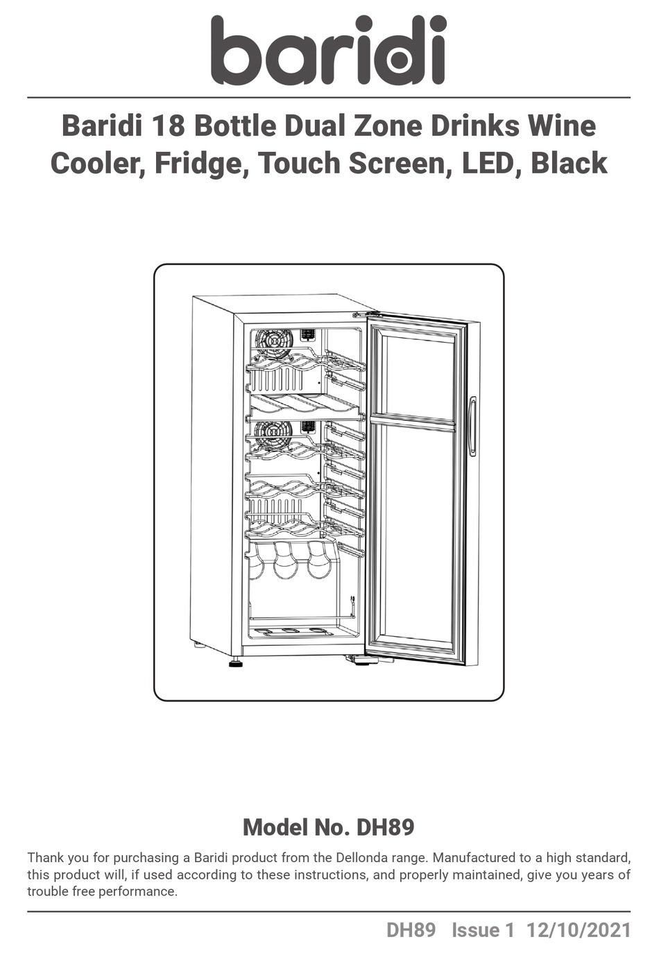 DELLONDA BARIDI DH89 INSTRUCTIONS Pdf Download ManualsLib