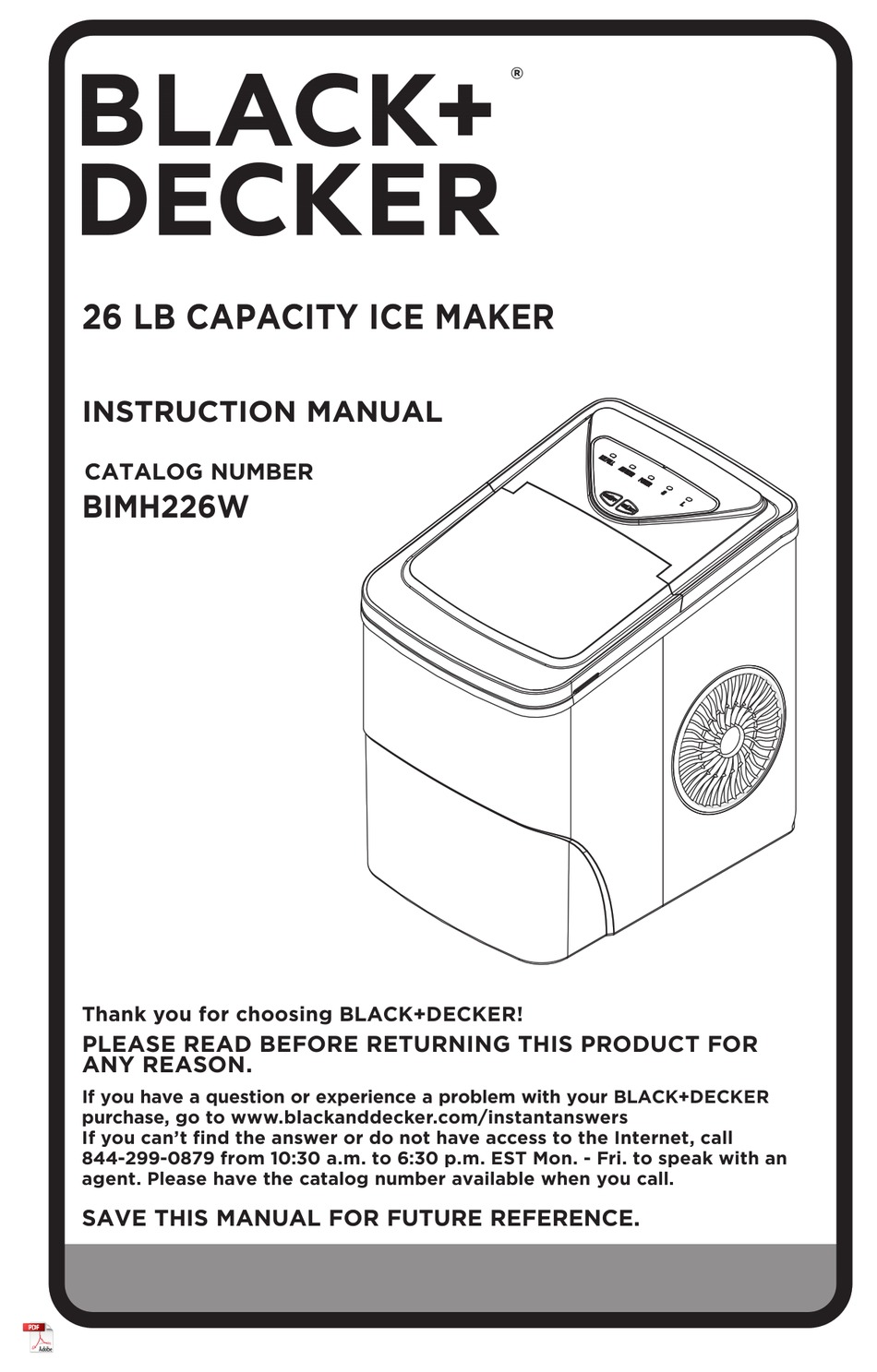 BLACK DECKER BIMH226W INSTRUCTION MANUAL Pdf Download ManualsLib