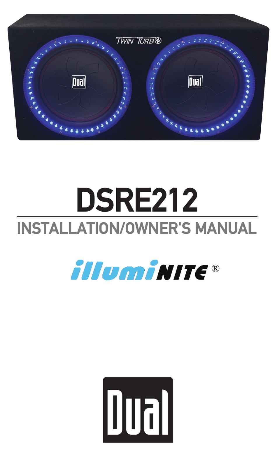 DUAL ILLUMINITE DSRE212 INSTALLATION & OWNER'S MANUAL Pdf Download