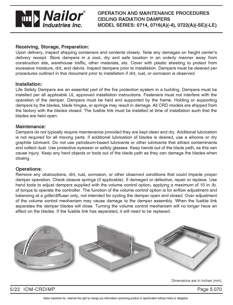 NAILOR 0714 OPERATIONS AND MAINTENANCE PROCEDURES Pdf Download ManualsLib