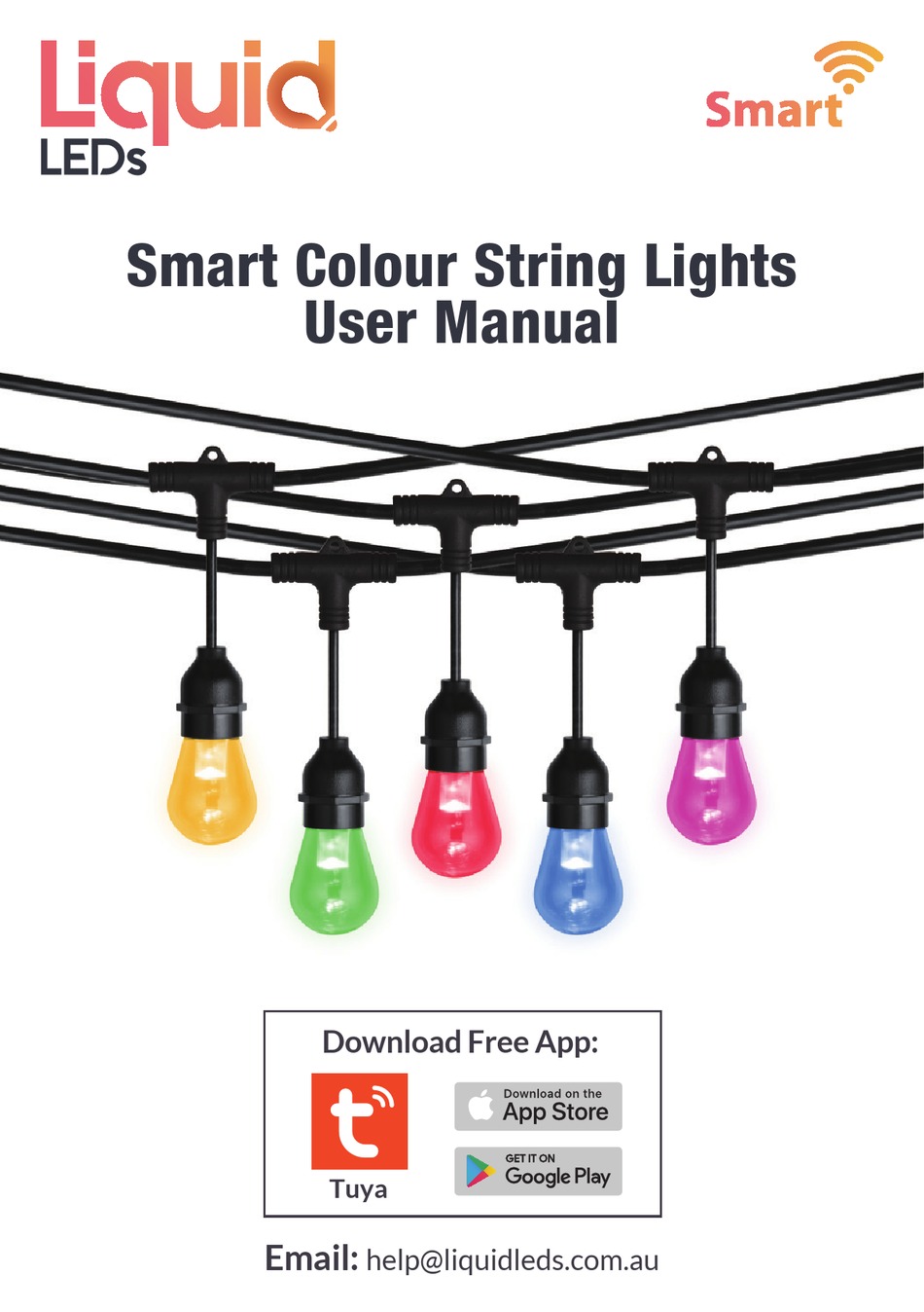 LIQUID LEDS SMART COLOUR STRING LIGHTS USER MANUAL Pdf Download